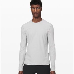 lululemon surge warm long sleeve heathered blue XL